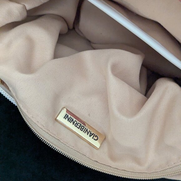 Giani Bernini White Classic Straw North South Crossbody EUC - Picture 7 of 12